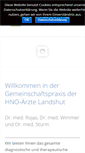 Mobile Screenshot of hno-landshut.de